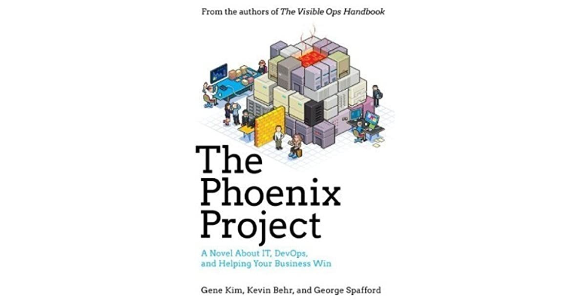 The Phoenix Project book cover - DevOps novel by Gene Kim, Kevin Behr, and George Spafford